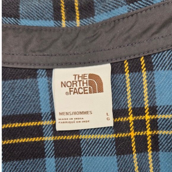 The North Face Other - NWOT-The North Face Arroyo Flannel Shirt Mens L Blue Black Plaid LS Pockets